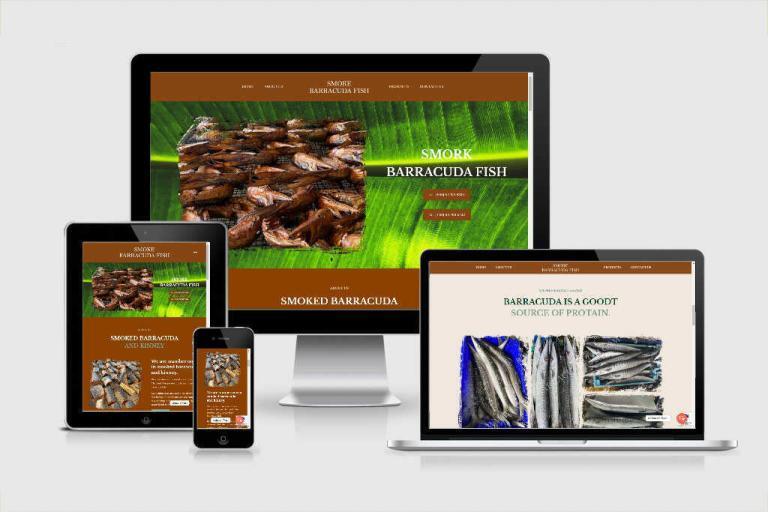 รับทำเว็บไซต์ธุรกิจส่งออกปลารมควัน