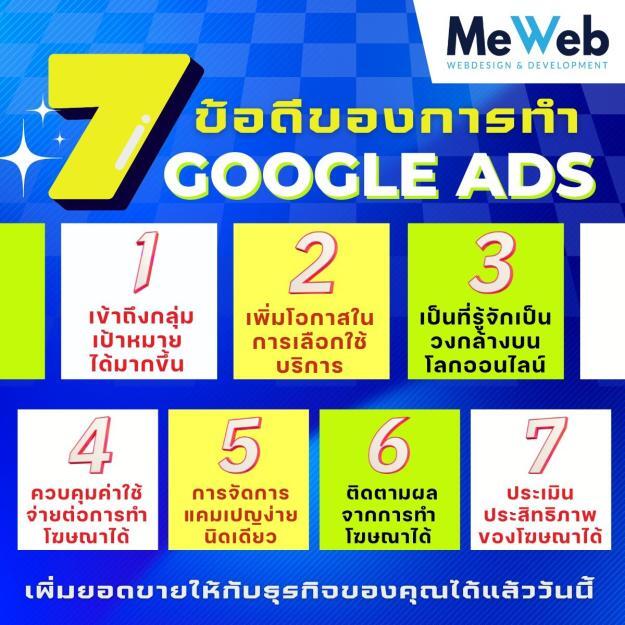 7 ข้อดีขอการทำ Google ads
