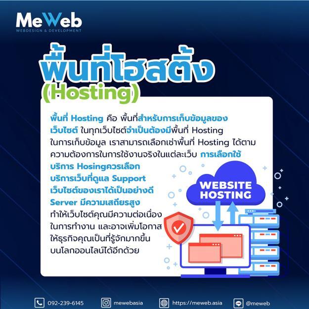 พื้นที่โฮสติ้ง (Hosting) นั้นคืออะไร?