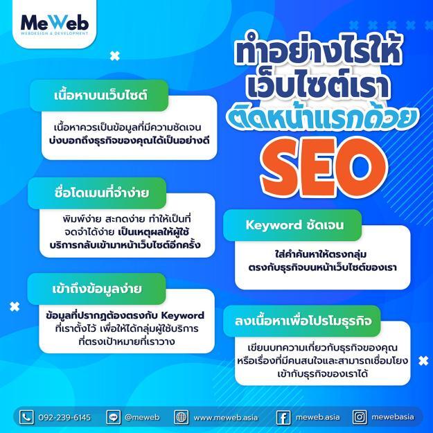ทำอย่างไรให้เว็บไซต์เราติดหน้าแรก ด้วย SEO