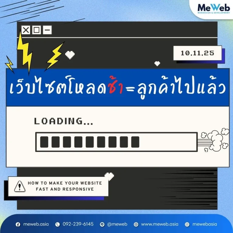 เว็บไซต์โหลดช้า